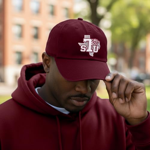 Gorra bordada ajustable Texas Southern University roja miniatura 5