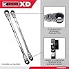 K Tool International XDDBM4 2 Piece Metric Reversible Double Box Ratcheting Wrench Set for Garages, Repair Shops, DIY, Universal Spline, 90 Tooth, 180 Degree Flex Head, Raised Box, 21, 22, 24, 25MM