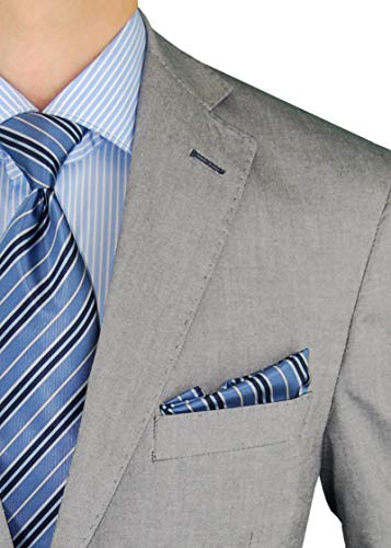 DTI BB Signature Italian Men's 2 Button Two Piece Suit Modern Fit Jacket Pant2