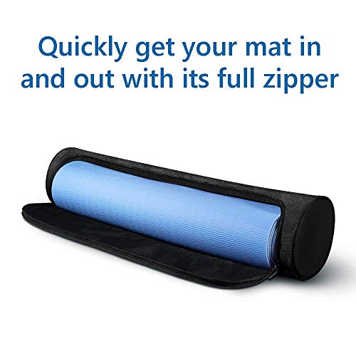 image for Life Balance Yoga Mat Bag, Full-Zip, Waterproof Sturdy Canvas with Adj