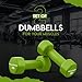 Fitness Republic 3LB Neoprene Workout Dumbbells Set of 2 - Non Slip, Anti Roll Exercise & Fitness Dumbbells - Hex Shaped Hand weights for Men & Women - Ideal for Home and Gyms training
