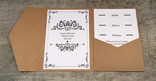 Papermane - Biglietto Pocketfold B6/C6, invito