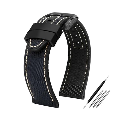 [ȓX] Fit For M-Ido wX} M038 Xgbv M038431 M005 jVR[S 22 ~[gɓKtBbg(Black white line bk,22mm)