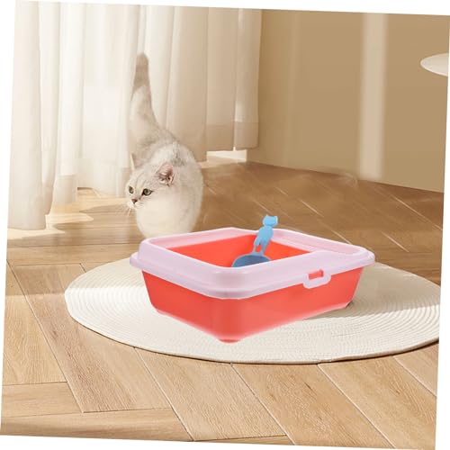 FONDOTIN Caixa caixa de areia para gatos banheiro pet Banheiro para animais de estimação banheiro de