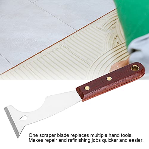 Multifunctioneel Stopverf Mes, 220 mm Roestvrij Staal Gemaakt Hout Materiaal Stopverf Mes - Image 6