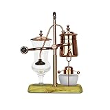 Balance Siphon Coffee Maker Luxury Royal Belgium Coffee Maker, Coffee Siphon Brewer for Coffee, Tea (rose gold)