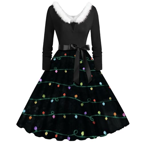 Robe de Noël pour femme style pin-up le cadeau rétro idéal à offrir