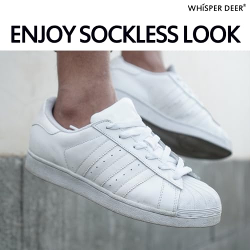 Image of WHISPER DEER No Show Socks Men Invisible Low cut Loafer Sneaker Socks Non-Slip