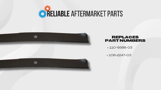 RAParts 2 Replacement Mower Blades Fits Toro Timecutter ZZ4216