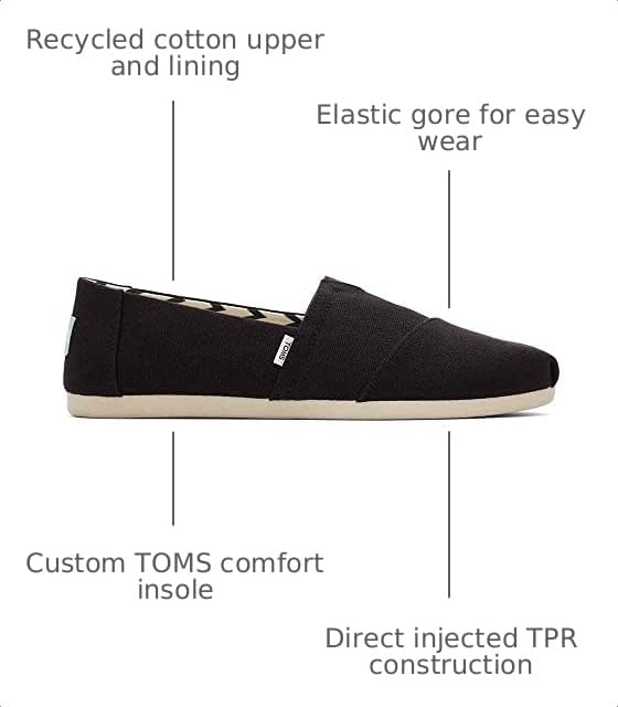 Image of TOMS Women's Alpargata Classic Slip-On Espadrille, Textile Upper
