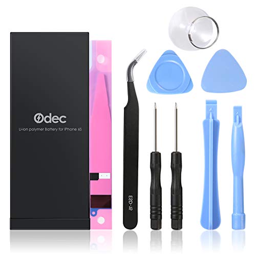 Odec Batterie de Remplacement pour iPhone 6s, Li-Polymer 1715 mAh avec Les Outils de Réparation et Un Manuel dUtilisation