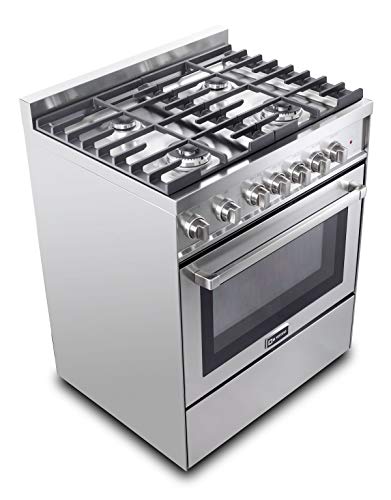 Verona Vefsgg304Nss 30" Freestanding All Gas Range 4 Sealed Burners Convection Oven Storage Drawer Stainless Steel #TOP5