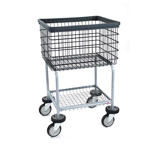 R and B Wire 300G D7 Elevated Wire Laundry Cart, Anti-Rust Coating, Made in USA