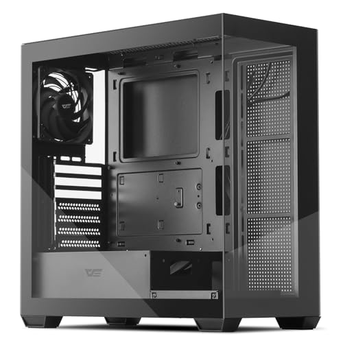 [Design attento alla scienza] Design curato nei minimi dettagli, filtro antipolvere magnetico nella parte superiore del case del PC e filtro antipolvere a pannello per ridurre la polvere e mantenere i componenti al riparo dalla polvere, inoltre la struttura inferiore antiscivolo impedisce lo scivolamento su diverse superfici. Migliora la tua esperienza di assemblaggio del PC con il nostro case ATX in vetro DarkFlash.