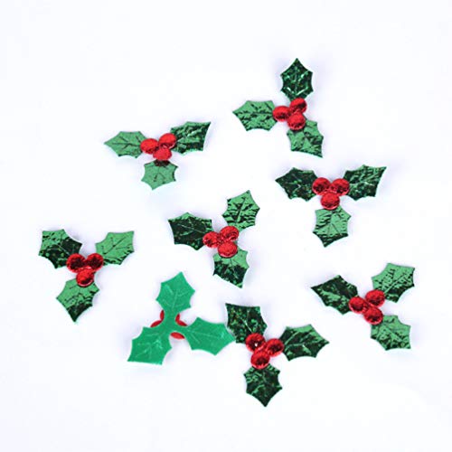 200pcs Holly Berries Embellishments Christmas Holly and Berry Christmas Embellishments - Image 3