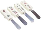 Wine Things Mahjong Resin Cheese Spreaders Set of 4
