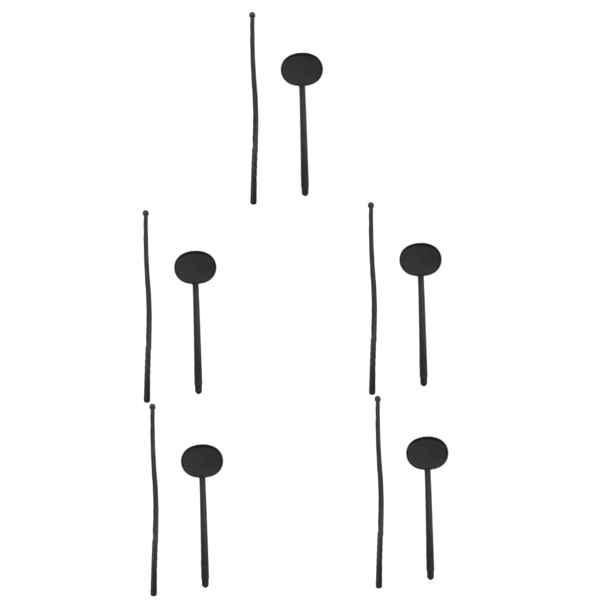 Beavorty 5 Sets Eye Shield Handheld Eye Occluders Tool Occluder Block Plate Kit Eye Exam Tools Eyesight Test Handheld Sticks Eye Test Chart Com b o Kit Visual Testing Chart Black Plastic