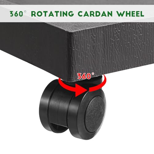 Chariot de manutention esthétique plantes intérieur support carré prévention eau - 8