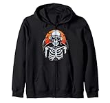 Skeleton pilot | Halloween airplane | Halloween pilot Zip Hoodie