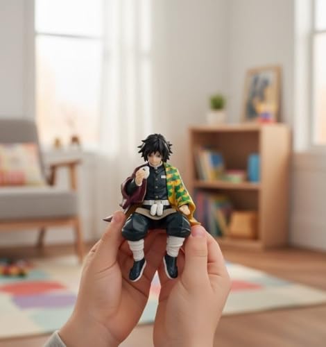Image of Awestuffs Giiyu Sitting Action Figure Limited Edition for Car Dashboard, Decoration, Cake, Office Desk & Study Table