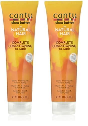 CANTU - Acondicionador de Pelo Natural - Hidratación Intensa - Sin Aceite Mineral ni Sulfato - Ideal para Cabello Seco o Dañado, Blanco, 283 g (Paquete de 2)