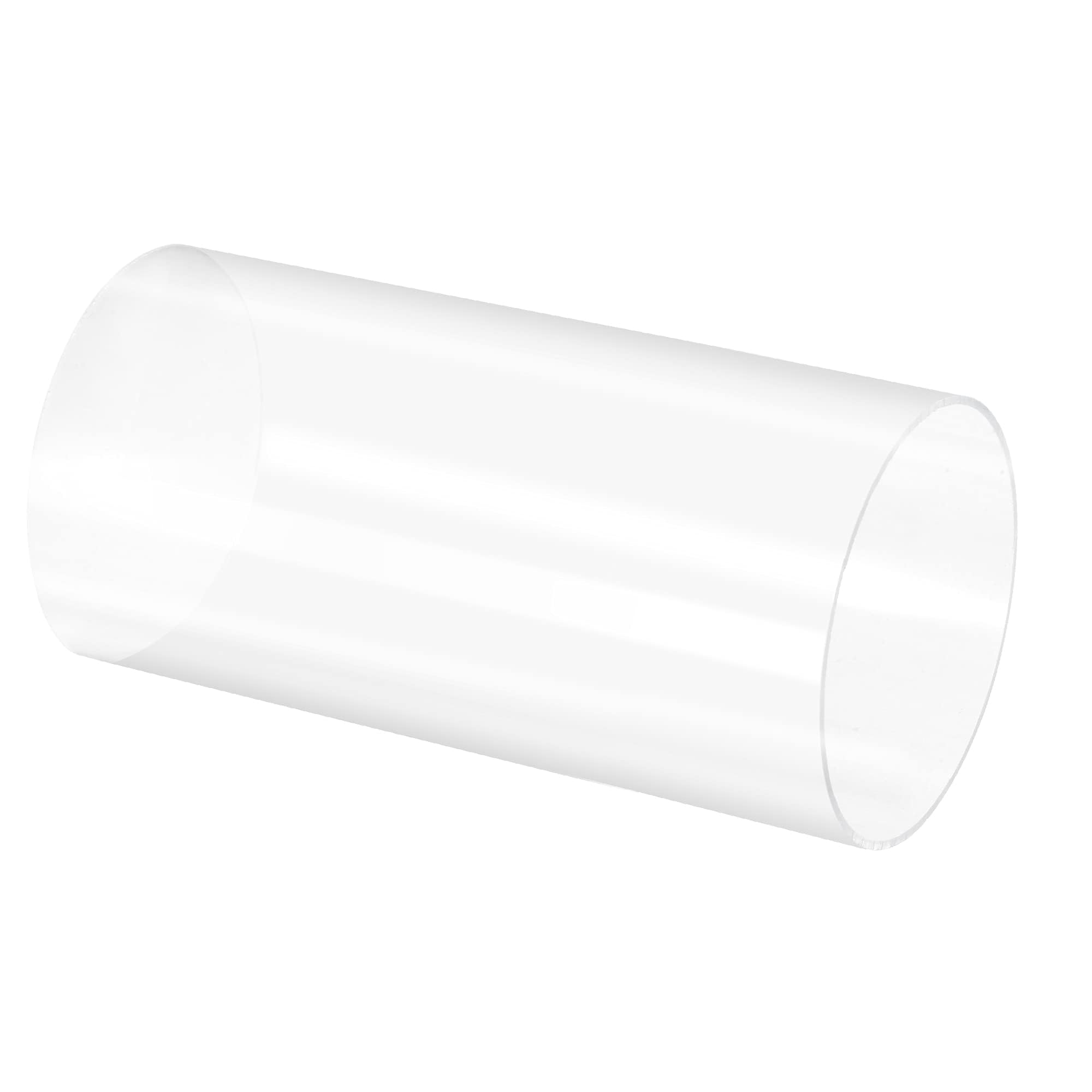 Unifizz Tube rond rigide en acrylique transparent 96 mm x 100 mm x 200 mm pour lampes et lanternes, système de refroidissement par eau