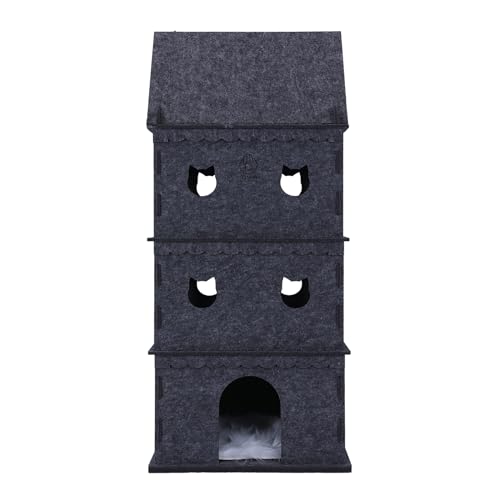 XHANGMZ Casa para Gatos de 4 Andares para Condomínios Internos para Gatos, Cama para Gatos de Estima