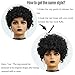 BOBCOO Short Curly Wigs For Black Women Short Afro Curly Wigs For African American Afro Natural Curly Puff Wig Daily Use Soft Afro Curly Wig With Bangs Synthetic Natural Black Full Machine Made Wigs