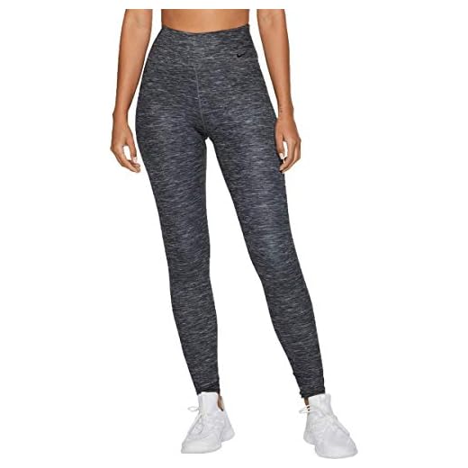 Nike Womens Fitness Running Athletic Leggings Gray S
