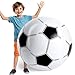 Shindel 27-Inch Giant Inflatable Soccer Ball - Soccer Themed Party Decor & Beach Pool Games, Heavy-Duty Without BPA Vinyl Ball for Outdoor Sports, Backyard, Lake & Birthday Activities