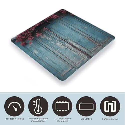 Báscula Digital de Baño con Vidrio Templado y Pantalla LED miniatura 3