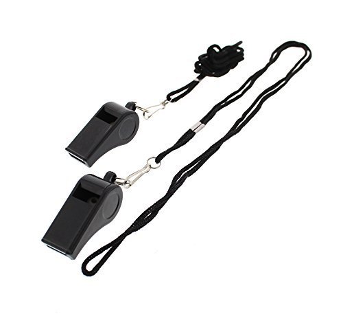 Zac Alter Ego Card Of 12 Glossy Metal Whistles On Black String For Referees - Foto 7