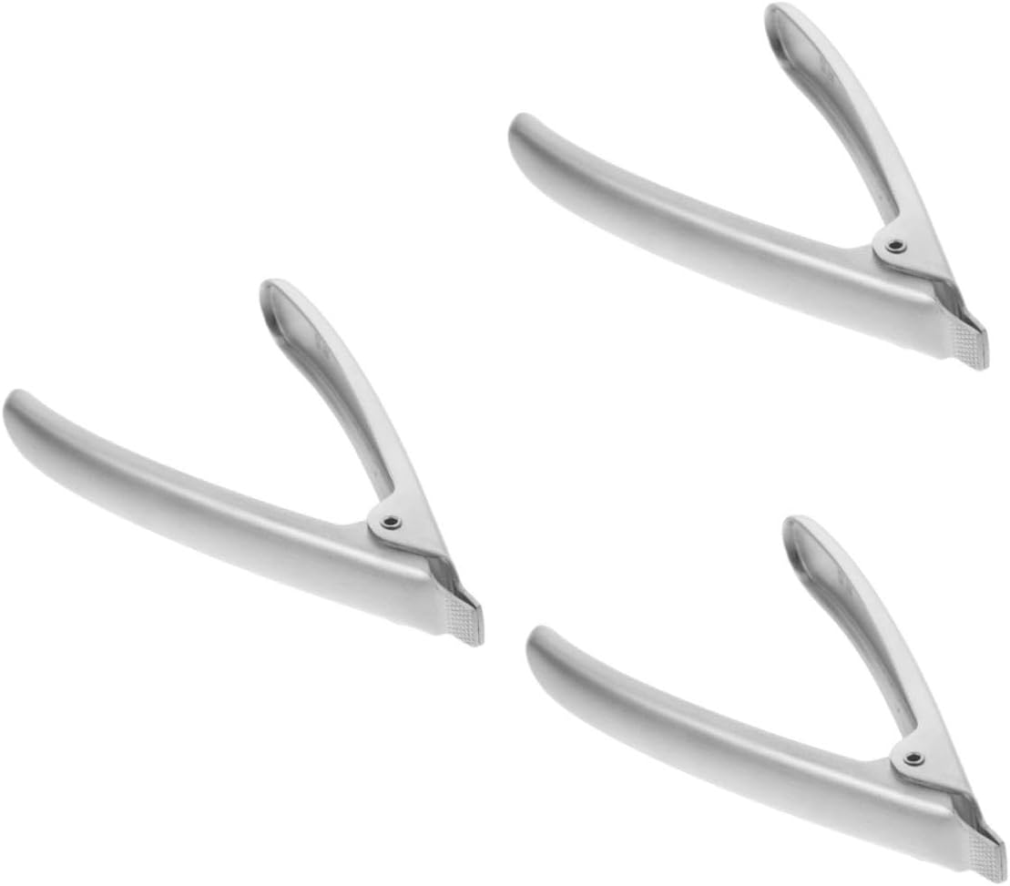 3pcs Stainless Steel Clamp Opener Rustproof Kitchen Shellfish Tool for Clams and Oysters Ergonomic Design Automatic Spring Return Practical Kitchen Gadget for