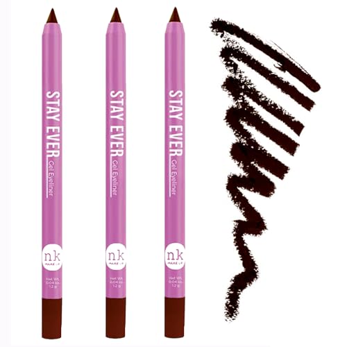 3 Pack of Stay Ever Long Lasting Matte Gel Eye Liner Pencil in the shade BROWN image 4