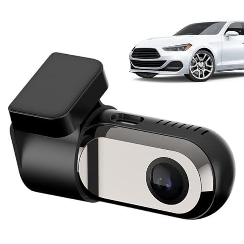 Dash Cam Delantera – Cámara para coche con visión nocturna gran angular de 140 ° | Grabadora de conducción Dash Cam con monitor de aparcamiento impermeable con grabación en bucle | Para SUV, camión,