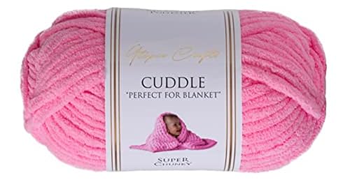 Utopia Crafts Cuddle Laine Chenille, Fil Chenille, Pelote de Laine à Tricoter Super Épaisse de 100 g (60 m), Moelleuse, Douce, Facile à Utiliser, Idéale...