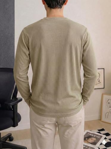 Image of Mack Jonney Men's Striped Ribbed Black Full Sleeve T-Shirt | Premium Soft Stretch Fabric | Casual Wear Round Neck Tee-M6296
