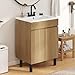 YITAHOME 24 Inch Bathroom Vanity Natural Brown