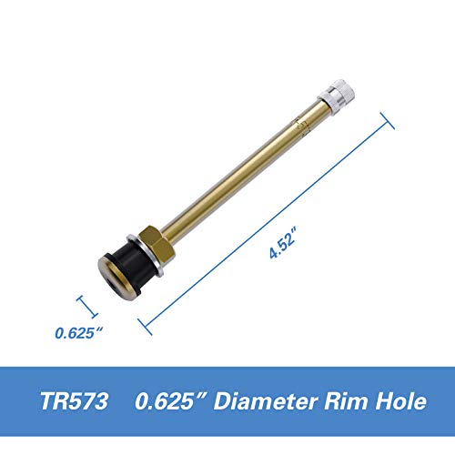 Image of CKAuto TR573 Metal Commercial Truck Valve Stems 4 3 /8″ Eff. Length, 10 Pcs