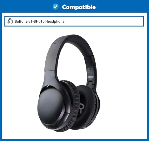 Almohadillas sustitutivas transpirables y duraderas para auriculares, compatibles con Boltune BT-BH010, tela de malla y espuma viscoelástica miniatura 2