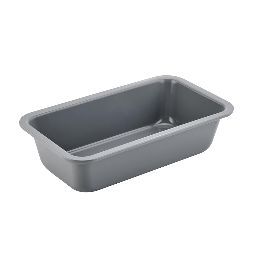 Wiltshire Colour Rush Loaf Pan, Shale Grey, PFOA PTFE Free, Robust Baking Pan, Non-Stick Coating, Bakeware for Banana Bread, Cake Mould, 26.5x15.2x6.5cm, Internal Cake Size 24x13x6cm