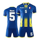 Ensemble de Maillot de Foot Enfant Personnalis avec Le Logo de l'équipe de Numéro de Nom Maillot Foot Personnalisé Homme