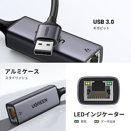 UGREEN USB LANアダプター 15736 の商品画像 4