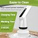 Elektrische Reinigungsbürste, Electric Cleaning Brush mit 7 Wechselbürsten, IPX7 wasserdichte Putzbürste Elektrisch,Verstellbarem Griff Elektrische Bürste für Bad Fliesen Küche Boden Auto Weiß