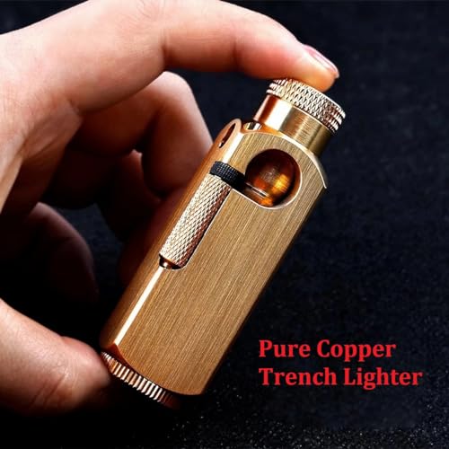 Encendedor Vintage de Cuero Puro para Fumar miniatura 6