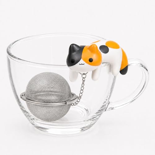 Calico Cat Tea Infuser with Mug Hook