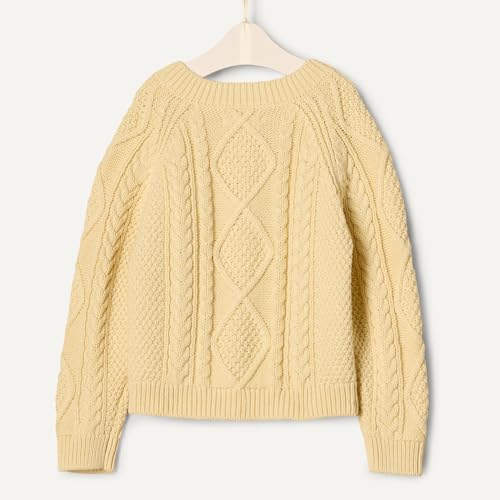 Image of Amazon Essentials x Sofia Grainge Unisex Toddlers and Babies' Cable Knit Cotton Fisherman Cardigan Sweater