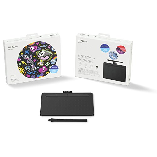 Wacom Ctl4100 Intuos Creative Pen Tablet Small, Black Bundle With Corel Paint Shop Pro Digital Download Card #TOP1