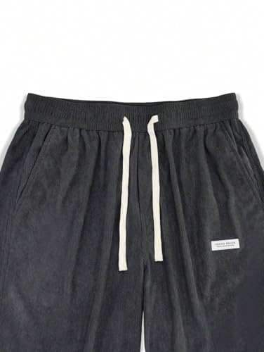 Image of ZAFUL Men's Corduroy Straight Leg Loose Fit Casual Pants