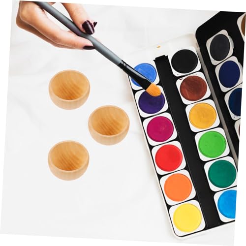 OSALADI 40pcs Small Unfinished Wooden Bowls for DIY Making Unpainted Miniature Bowls Wood Material for Craft Projects and Educational Toys - Image 7